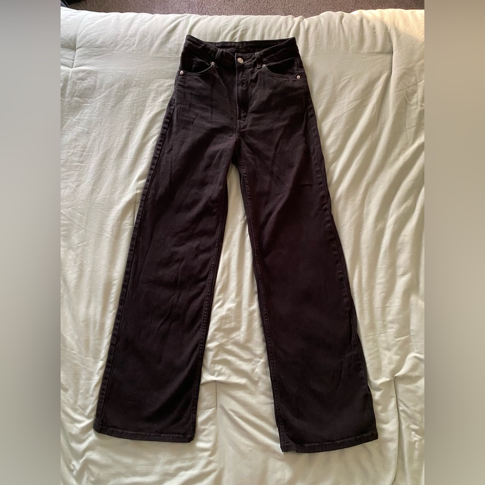 H&M Wide Leg Twill Pants